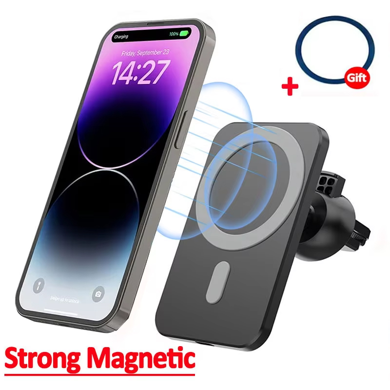 Magnetic Phone Holder For Car Vent - Magnetische draadloze autolader voor MagSafe iPhone