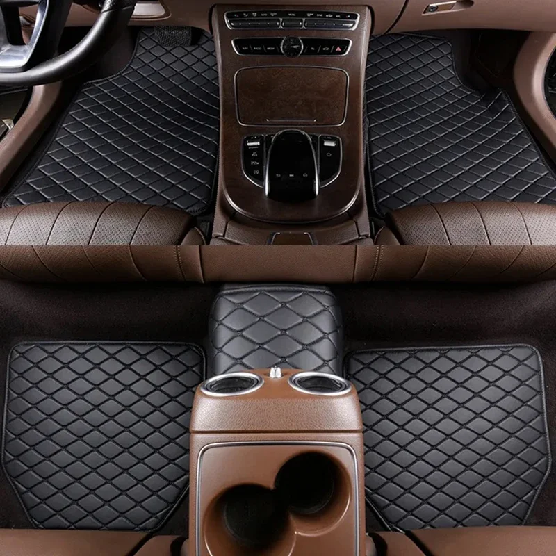 Car Floor Mats Universal Waterproof Leather - Auto Vloermatten 5 Stuks PU Leer
