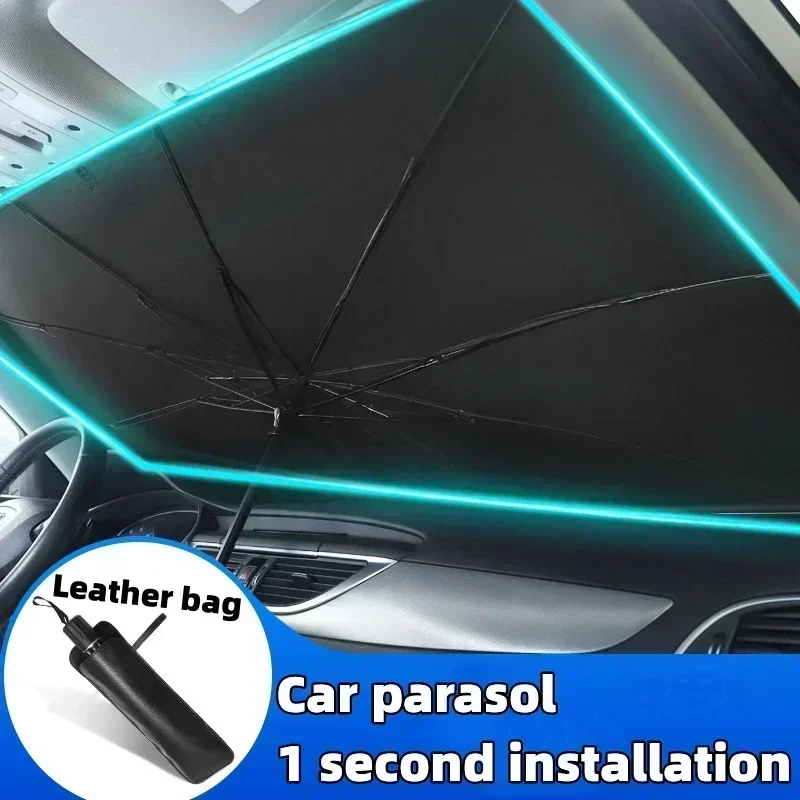 Car Sunshade Windshield Umbrella Foldable - Autozonnescherm voor de voorruit, opvouwbaar, warmteblokkerend,