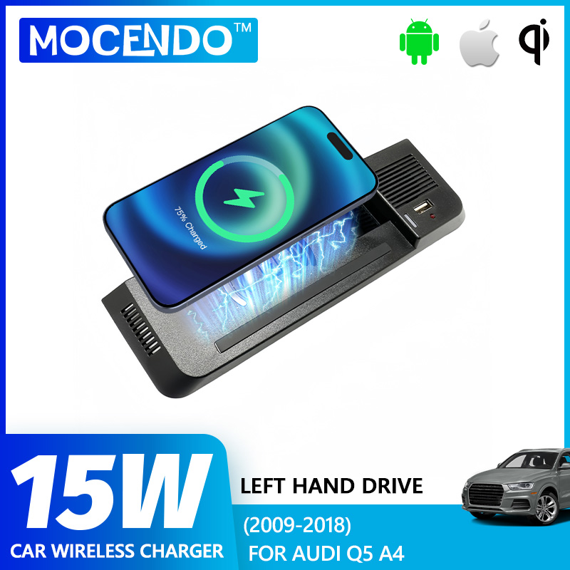 Wireless Car Charger Mount Fast Charging - Snelle draadloze autolader voor Audi A4