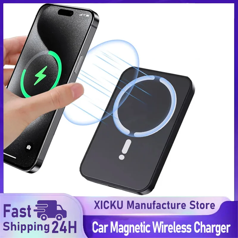 Magnetic Phone Holder For Car Vent - Magnetische auto draadloze oplader ventilatieopening GPS