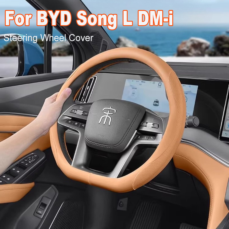 Car Steering Wheel Cover Anti Slip Breathable - Voor BYD Song L DM-i Stuurhoes