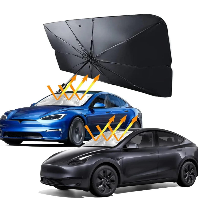 Car Sunshade Windshield Umbrella Foldable - Autozonnescherm opvouwbare paraplu zonnescherm voorruit bescherming