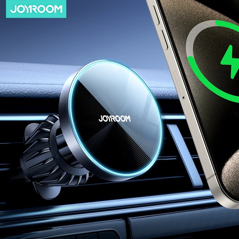 Wireless Car Charger Mount Fast Charging - Joyroom Magnetische Auto Telefoon Mount Draadloze