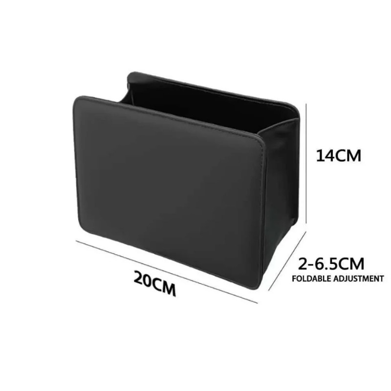 Waterproof Car Trash Can With Lid - Auto prullenbak deur opbergdoos, opvouwbare rugleuning