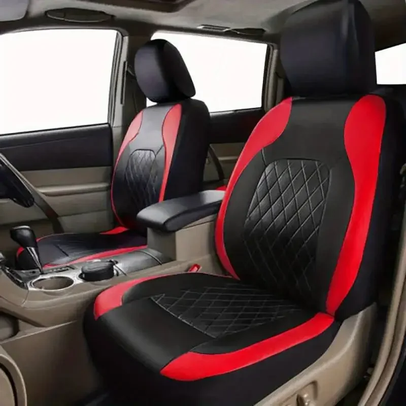 Leather Car Seat Covers Full Set Universal - Universele kunstleren autostoelhoezen, complete set –
