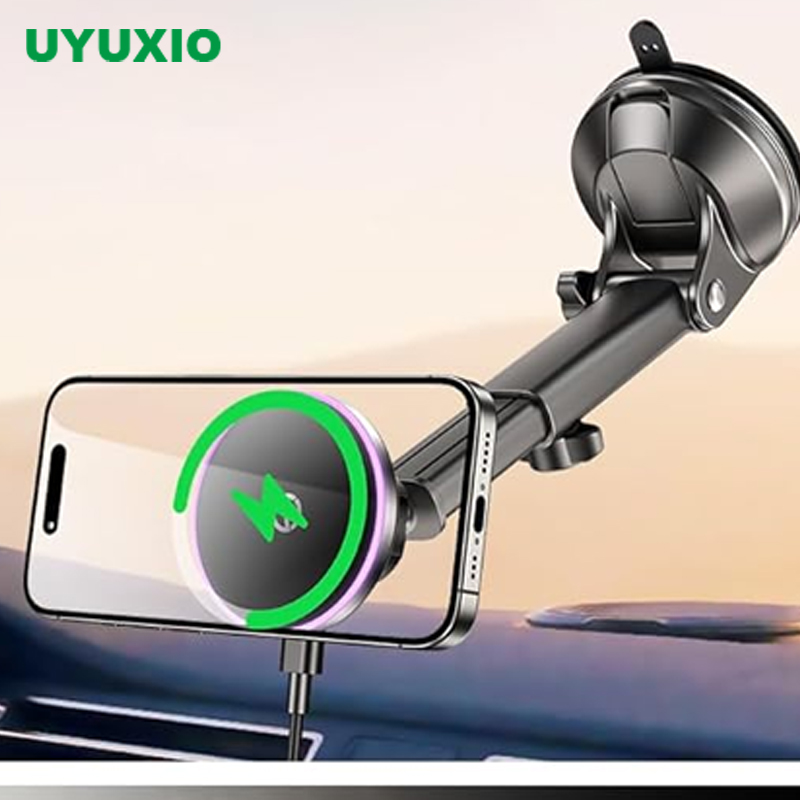 Wireless Car Charger Mount Fast Charging - UYUXIO 15 W Snel Opladen Magnetische