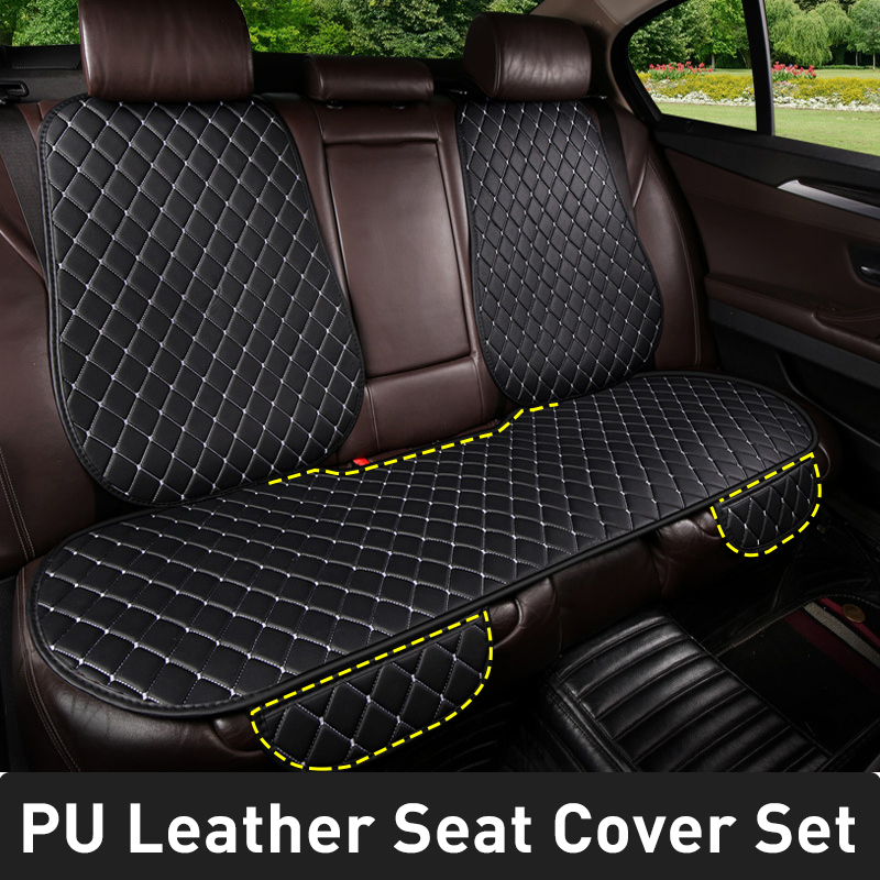 Leather Car Seat Covers Full Set Universal - Karcle PU Lederen Autostoelhoezen Volledige Set