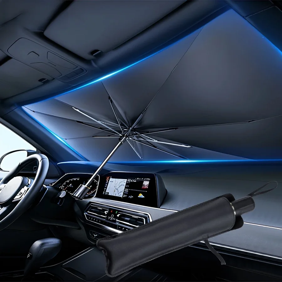 Car Sunshade Windshield Umbrella Foldable - Multifunctionele, handige opvouwbare autozonneschermen, interieurbescherming, accessoire,