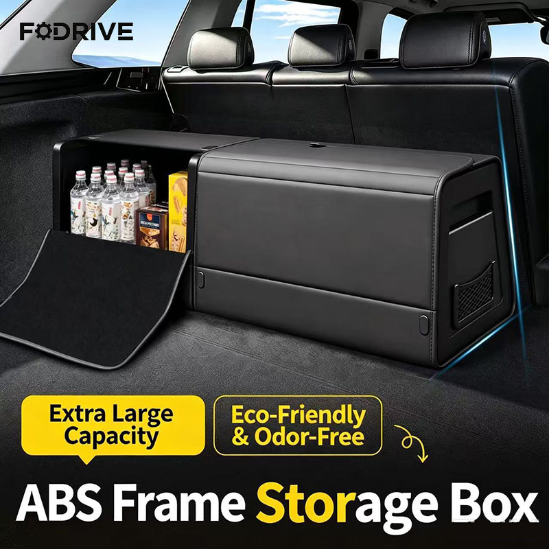 Car Trunk Organizer Foldable Storage Box - Kofferbakorganizerdoos Nappaleer Grote capaciteit Opvouwbaar Opbergen