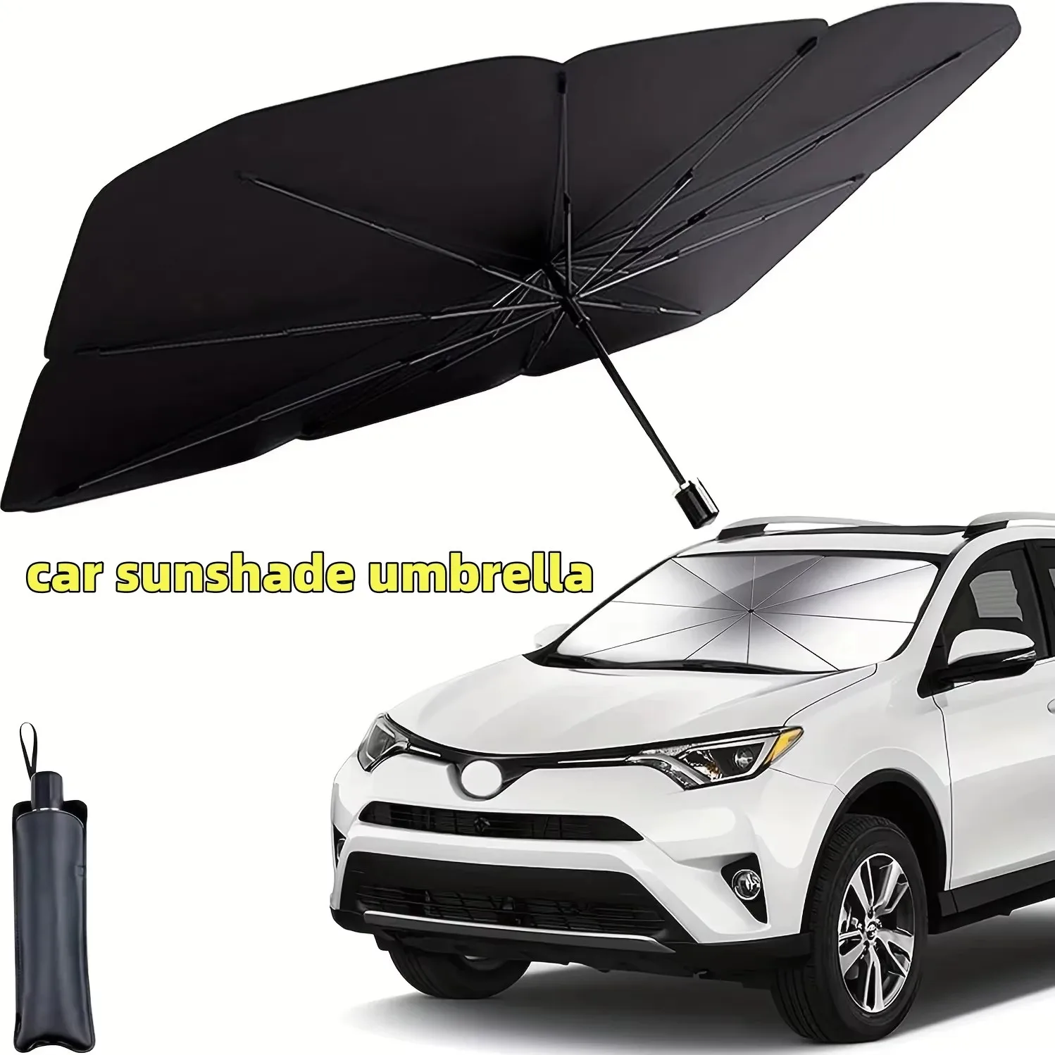 Car Sunshade Windshield Umbrella Foldable - Multifunctionele, handige opvouwbare autozonneschermen, interieurbescherming, accessoire,