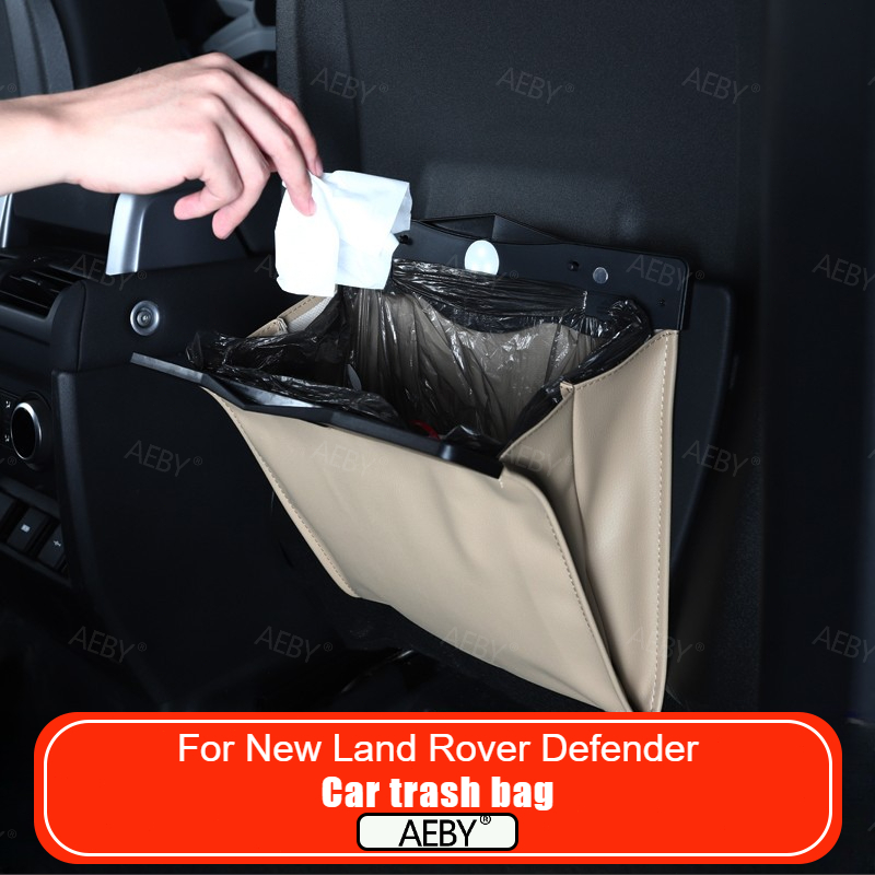 Waterproof Car Trash Can With Lid - Voor de nieuwe Land Rover Defender