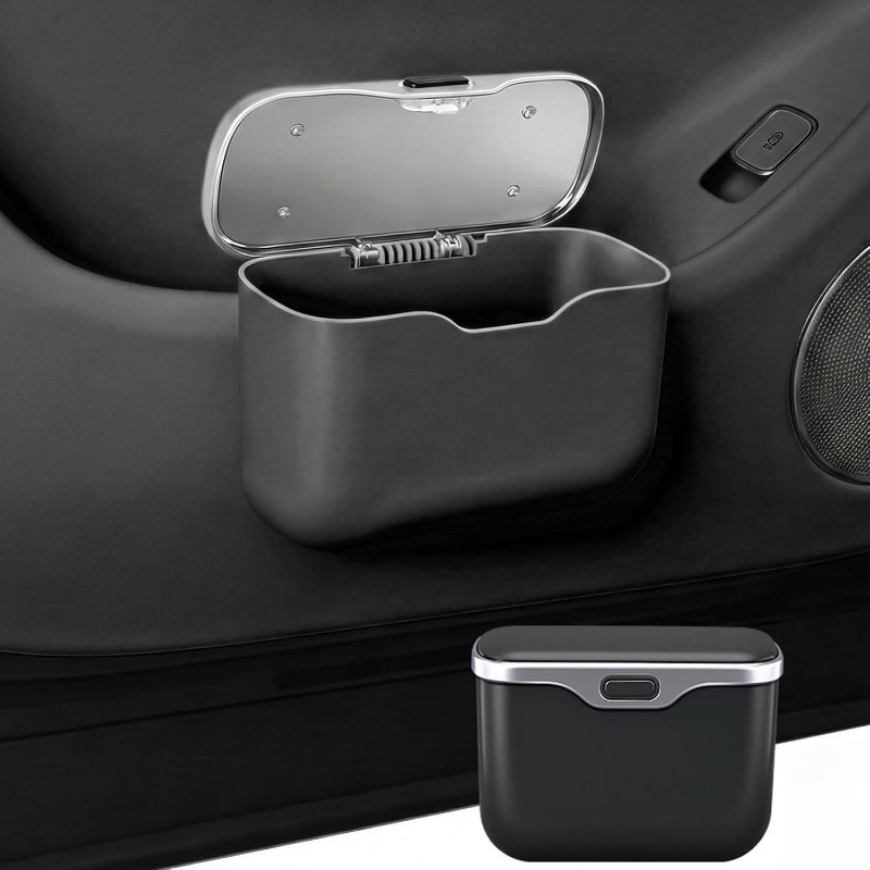 Waterproof Car Trash Can With Lid - Autoafvalbak met deksel Lekvrije hangende autoafvalbak