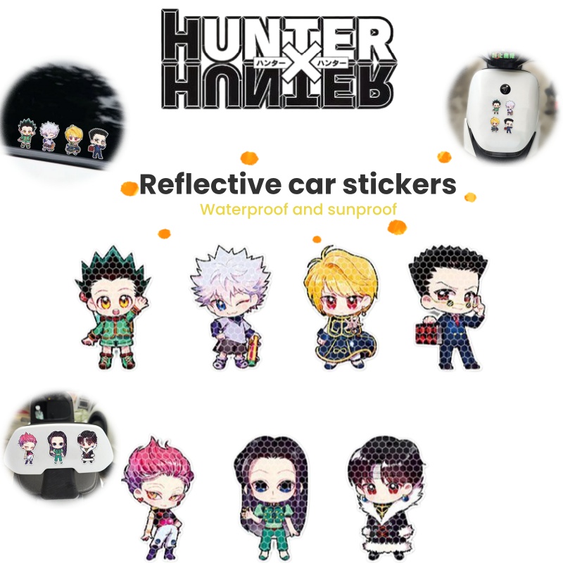 Motorcycle Parts - Anime Full-Time Hunter Sterke Reflecterende Waarschuwingssticker