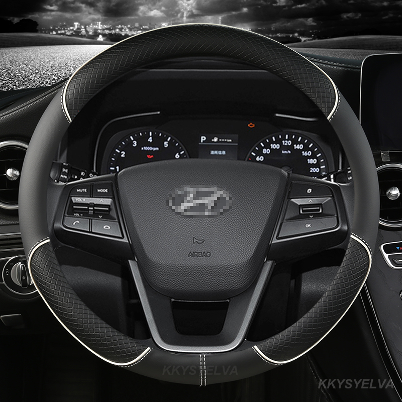 Car Steering Wheel Cover Anti Slip Breathable - Microfiber Lederen Auto Stuurhoes Anti-slip voor