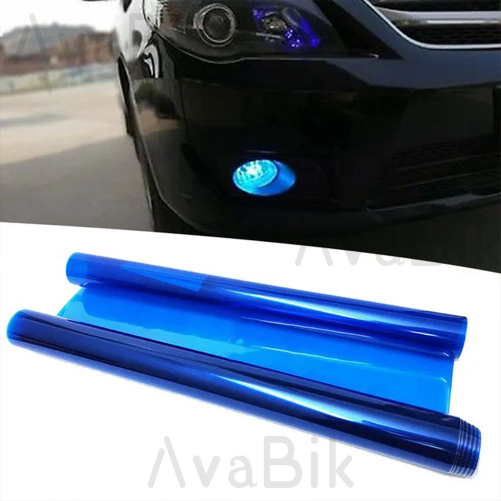 Anti Glare Car Rearview Mirror Film - 30CM Auto Koplamp Blauwe Tint Film