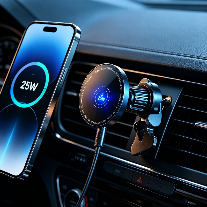 Magnetic Phone Holder For Car Vent - UYUXIO Consumentenelektronica Magnetische Luchtrooster Draadloze Autolader