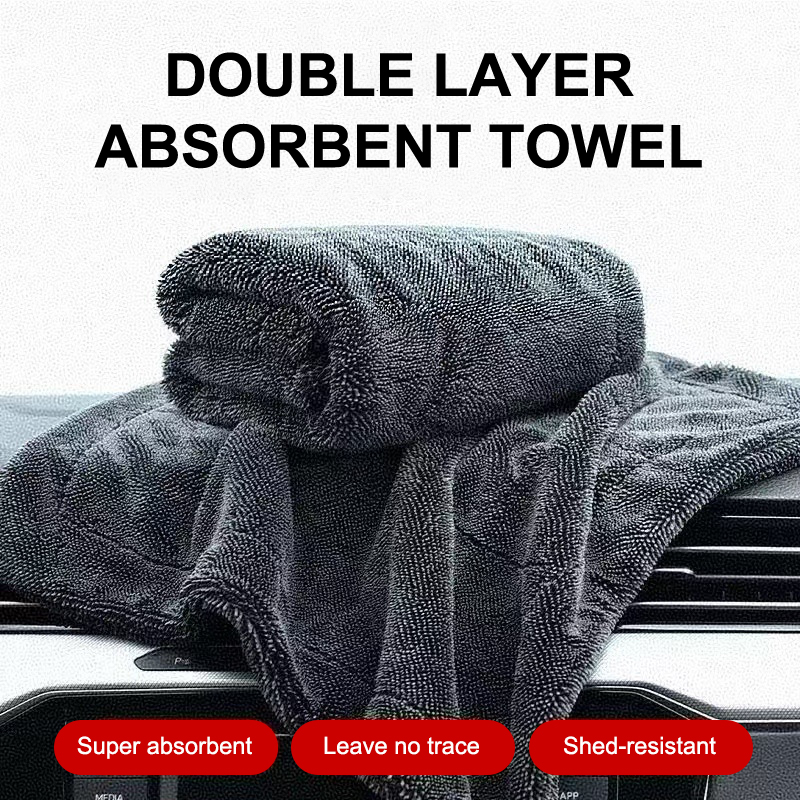 Microfiber Car Drying Towel Super Absorbent - [CA2] Microvezel droogdoek met gedraaide pool,