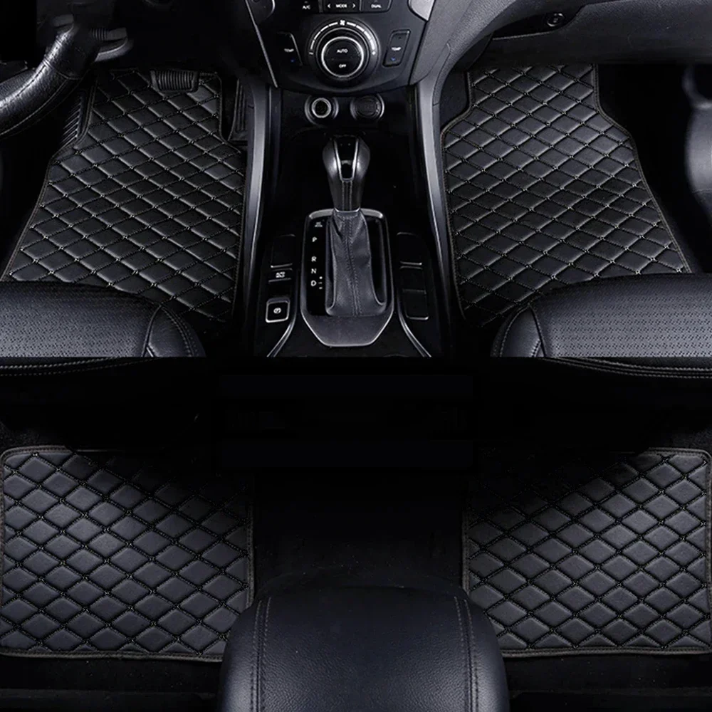 Car Floor Mats Universal Waterproof Leather - Autovloermatten 4 STUKS Universele PU-leer Waterdichte