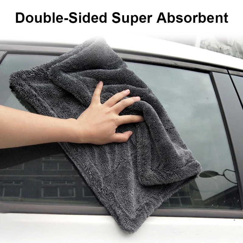 Microfiber Car Drying Towel Super Absorbent - 1-3 Stuks Auto Wassen Microfiber Gedraaide