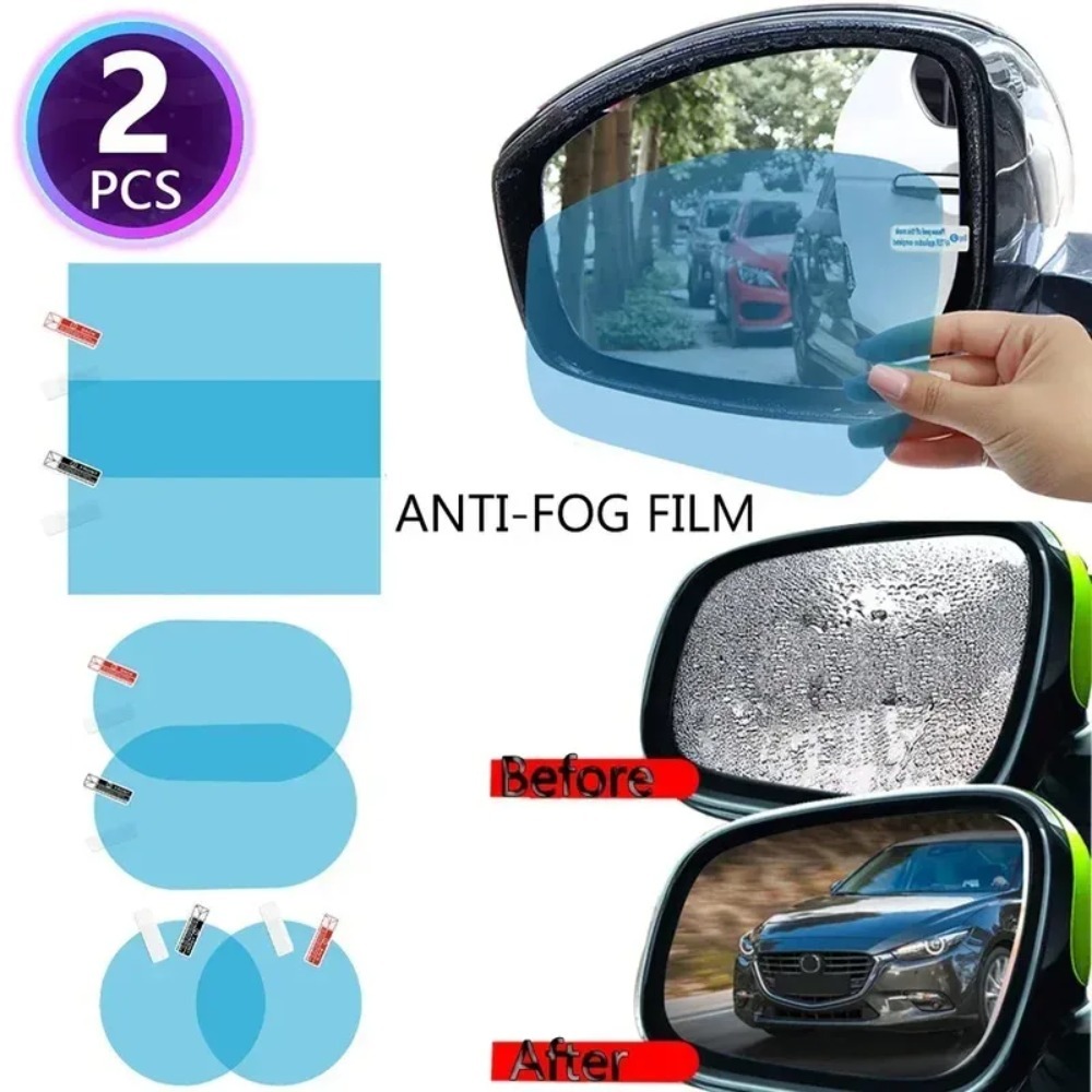 Anti Glare Car Rearview Mirror Film - Auto achteruitkijkspiegel beschermfolie anti-condens membraan anti-glare