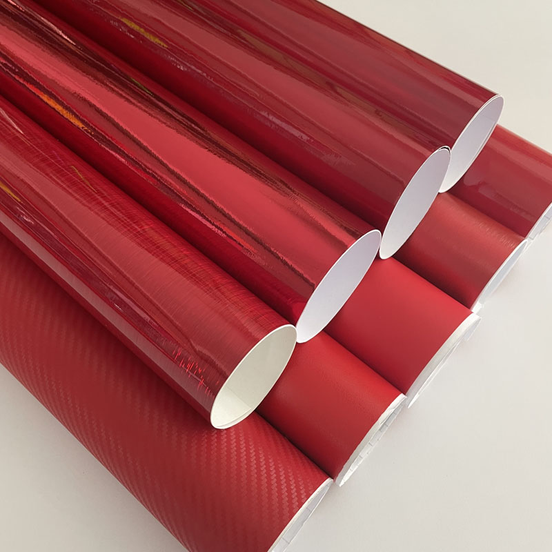 Anti Glare Car Rearview Mirror Film - Rood Gesmede Carbon Mat Glanzend Geborsteld