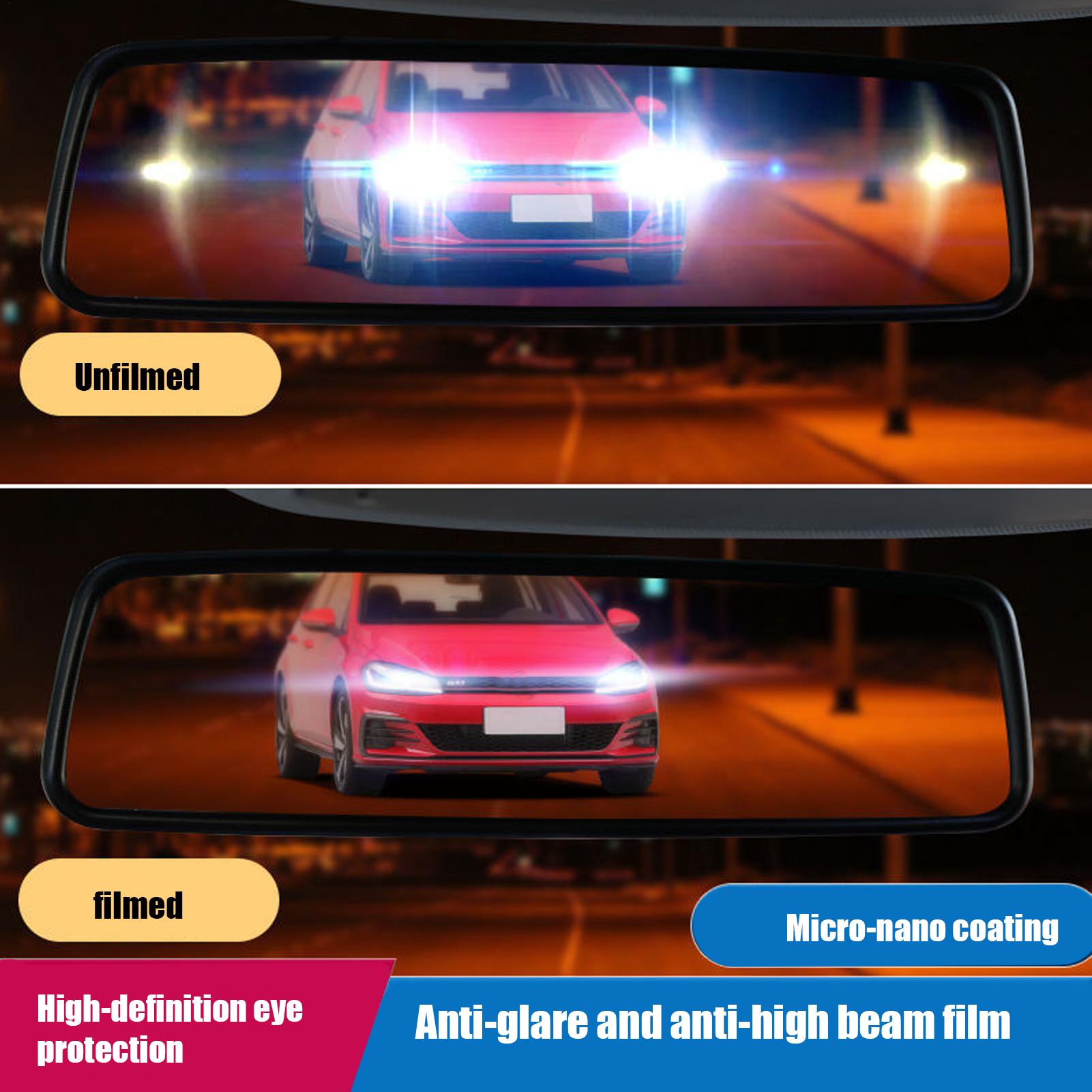 Anti Glare Car Rearview Mirror Film - Anti-glare auto-interieur spiegel stickerfolie achteruitkijkspiegel anti-condensfolie