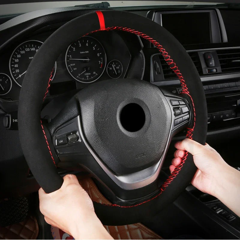 Car Steering Wheel Cover Anti Slip Breathable - Universele 38 cm autostuurhoes zacht comfortabel