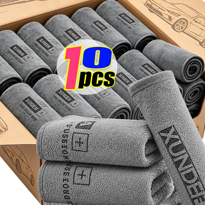 Microfiber Car Drying Towel Super Absorbent - Multifunctionele autowas microvezeldoek, dubbelzijdig, dikke reinigingsdoek,