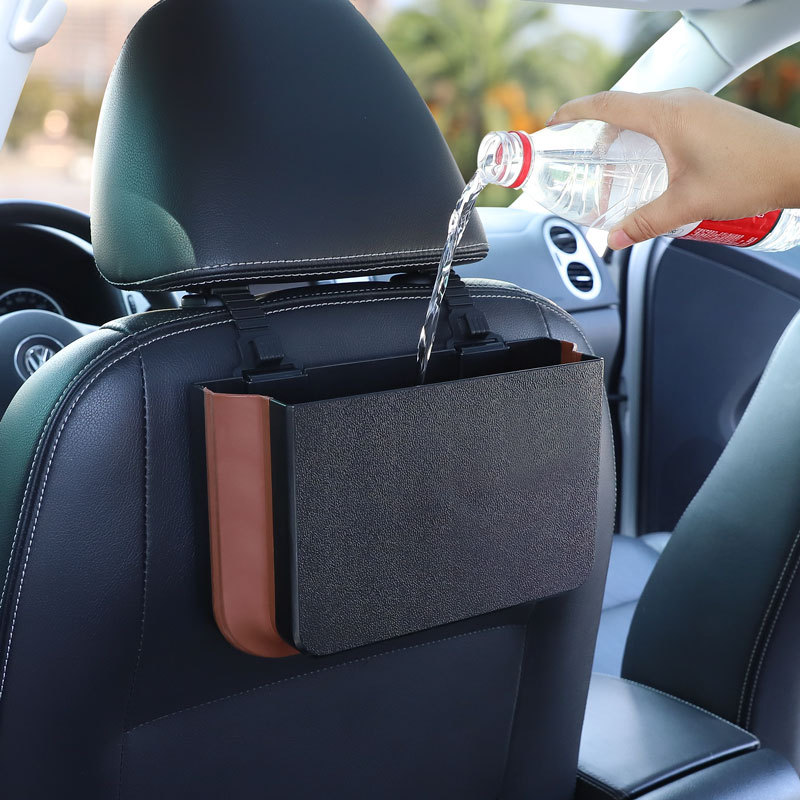Waterproof Car Trash Can With Lid - Auto Prullenbak Ophangen Opvouwbare Draagbare Waterdichte