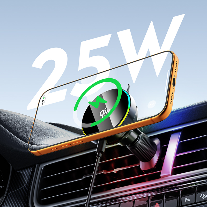 Qi2.2 25W draadloze autolader  - Magnetic Phone Holder For Car Vent recensie en prijs