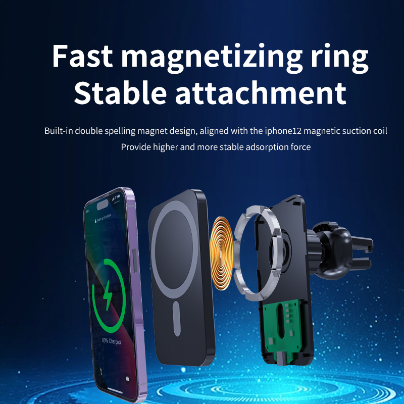 Magnetische draadloze autolade - Magnetic Phone Holder For Car Vent recensie en prijs