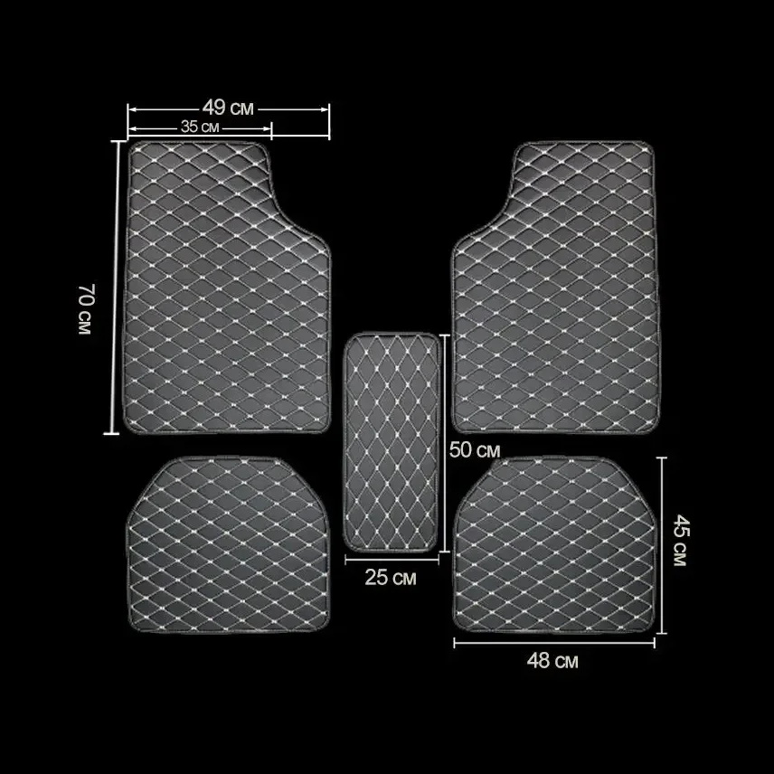 Auto Vloermatten 5 Stuks PU Le - Car Floor Mats Universal Waterproof Leather recensie en prijs