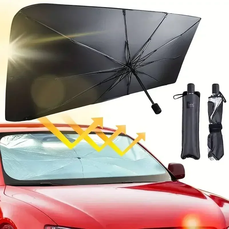 Multifunctionele, handige opvo - Car Sunshade Windshield Umbrella Foldable recensie en prijs