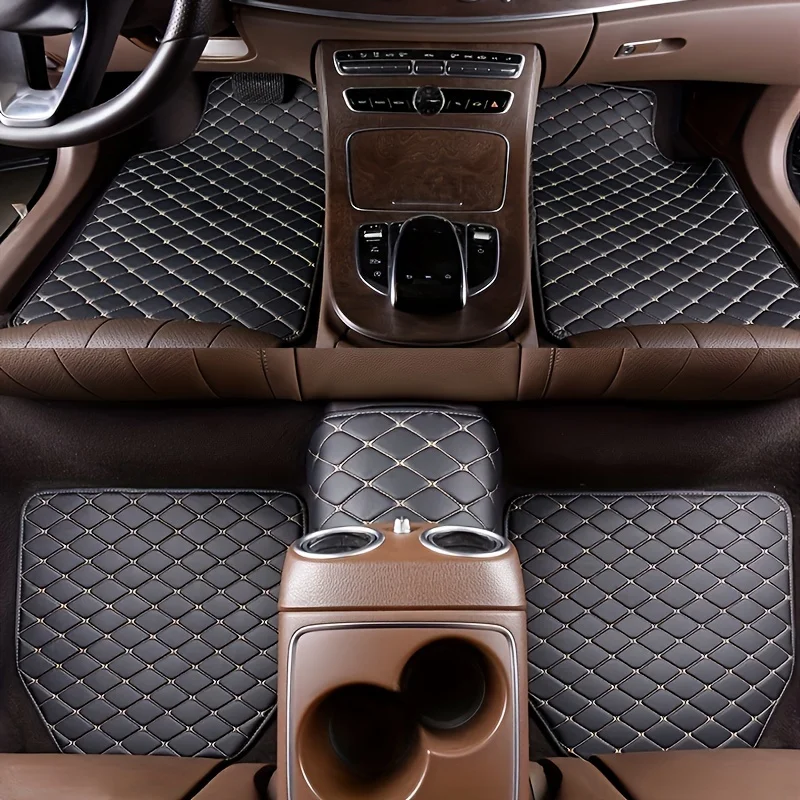 5 stuks universele PU lederen  - Car Floor Mats Universal Waterproof Leather recensie en prijs