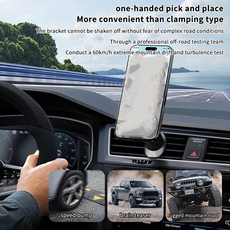 1 stuks koolstofvezel magnetis - Magnetic Phone Holder For Car Vent recensie en prijs