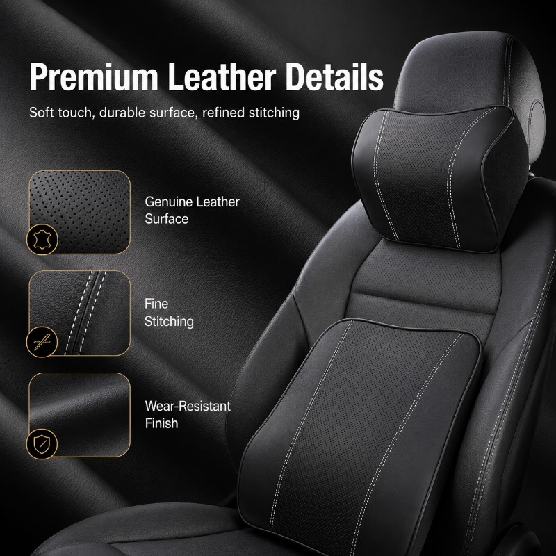 Memory Foam auto nekkussen len - Memory Foam Car Neck Pillow Lumbar Support recensie en prijs