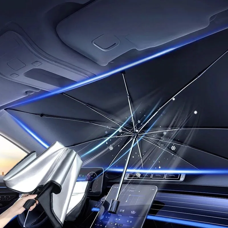 Autozonnescherm, windscherm, p - Car Sunshade Windshield Umbrella Foldable recensie en prijs