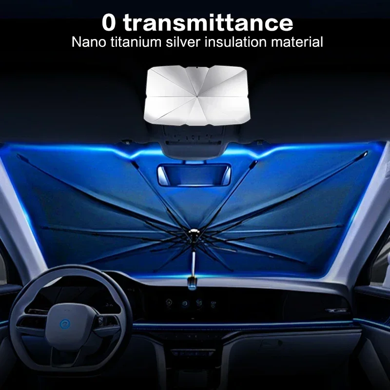 Autozonnescherm, windscherm, p - Car Sunshade Windshield Umbrella Foldable recensie en prijs