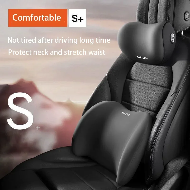 Auto nekkussen beschermer traa - Memory Foam Car Neck Pillow Lumbar Support recensie en prijs