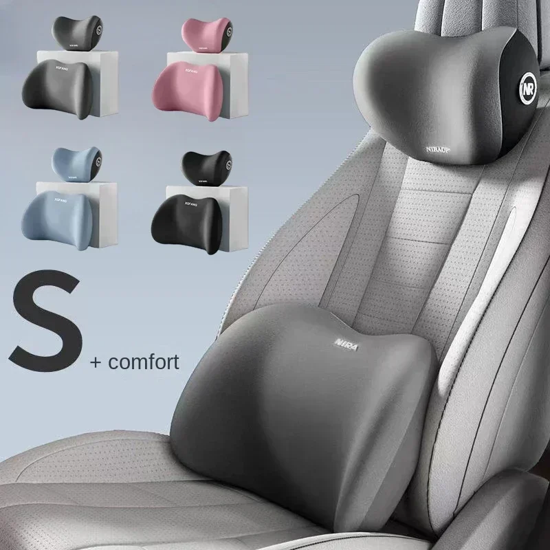 Auto nekkussen beschermer traa - Memory Foam Car Neck Pillow Lumbar Support recensie en prijs