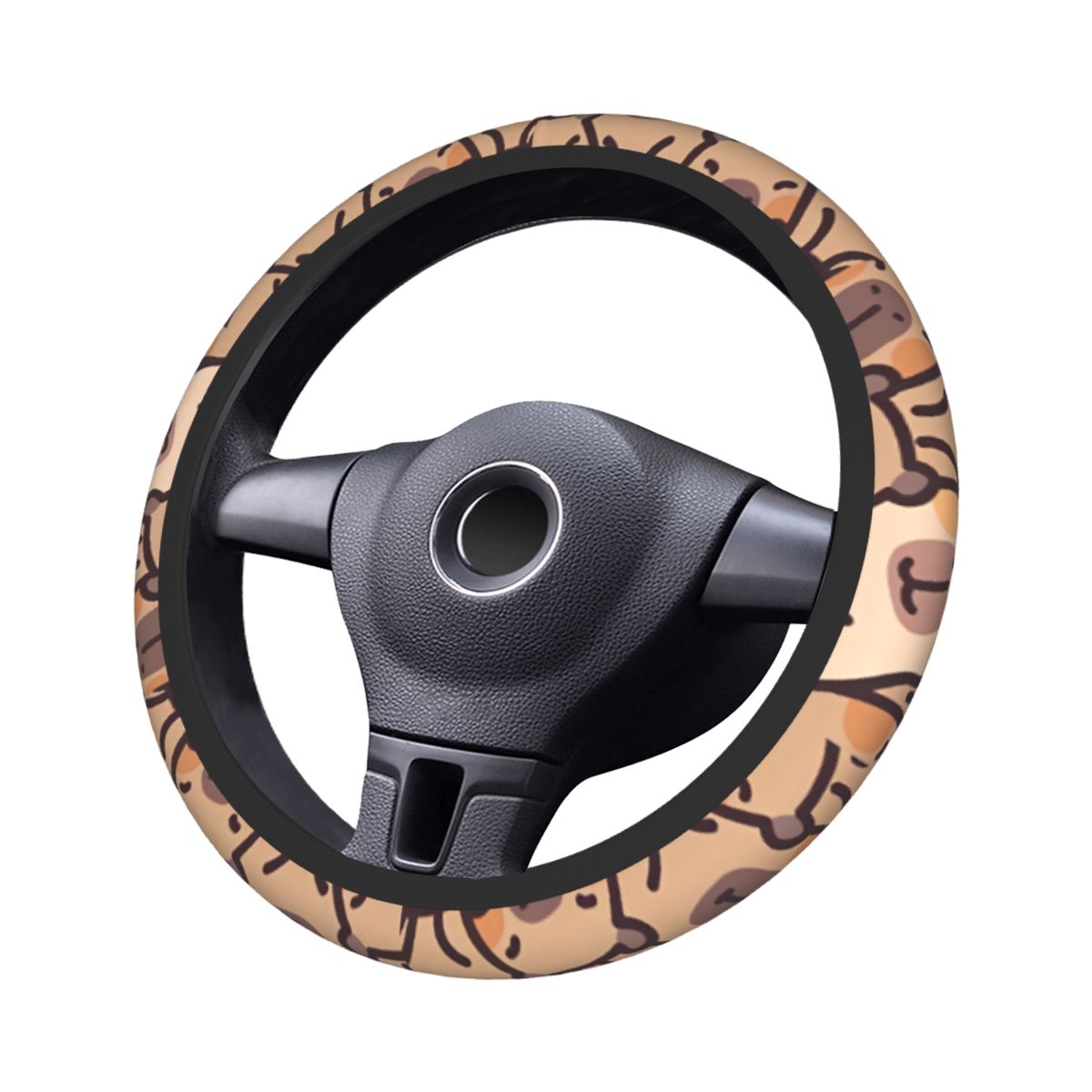 Kawaii Anime Capybara Auto Stu - Car Steering Wheel Cover Anti Slip Breathable recensie en prijs