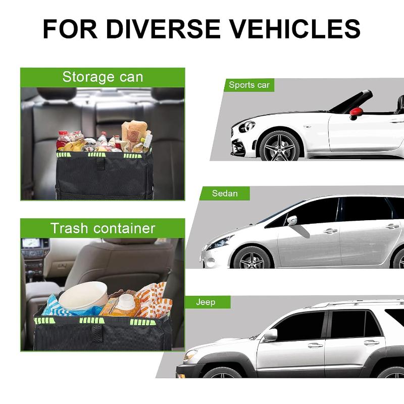 Vouwbare auto-vuilnisbak met o - Waterproof Car Trash Can With Lid recensie en prijs