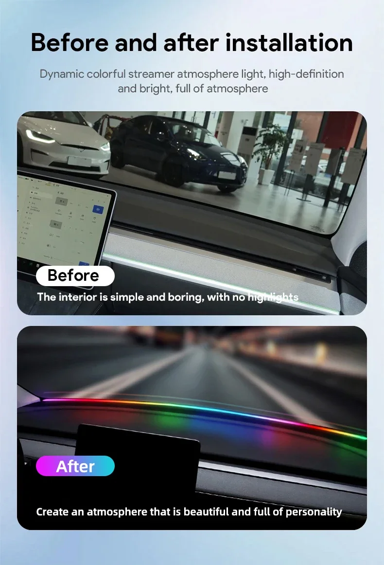 140/150 CM LED Auto Omgevingsl - Led Ambient Interior Car Lights App Control recensie en prijs