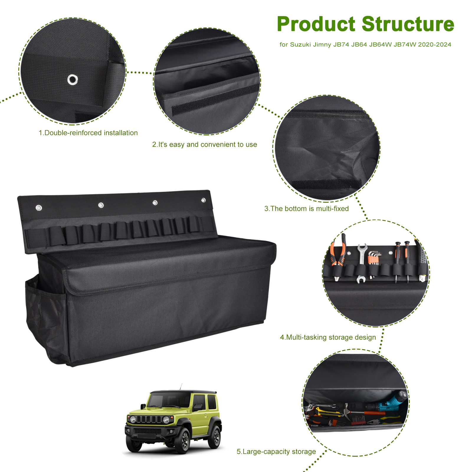 Vouwbare opbergtas voor de ach - Car Trunk Organizer Foldable Storage Box recensie en prijs