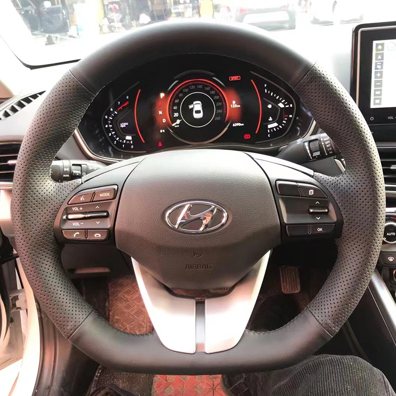 Voor Hyundai Elantra 4 2016-20 - Car Steering Wheel Cover Anti Slip Breathable recensie en prijs
