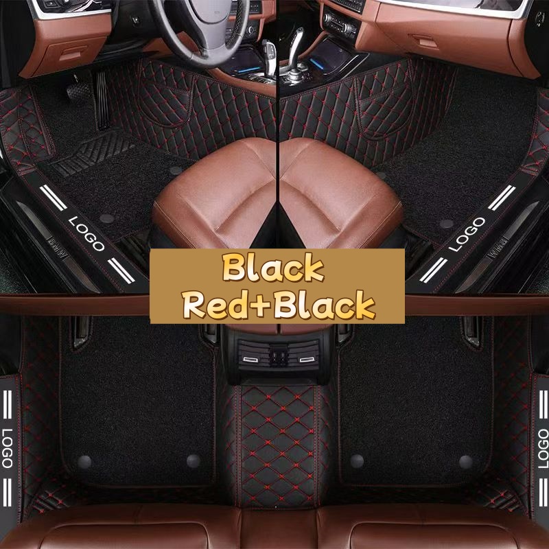 Luxe PVC lederen volledig afde - Car Floor Mats Universal Waterproof Leather recensie en prijs