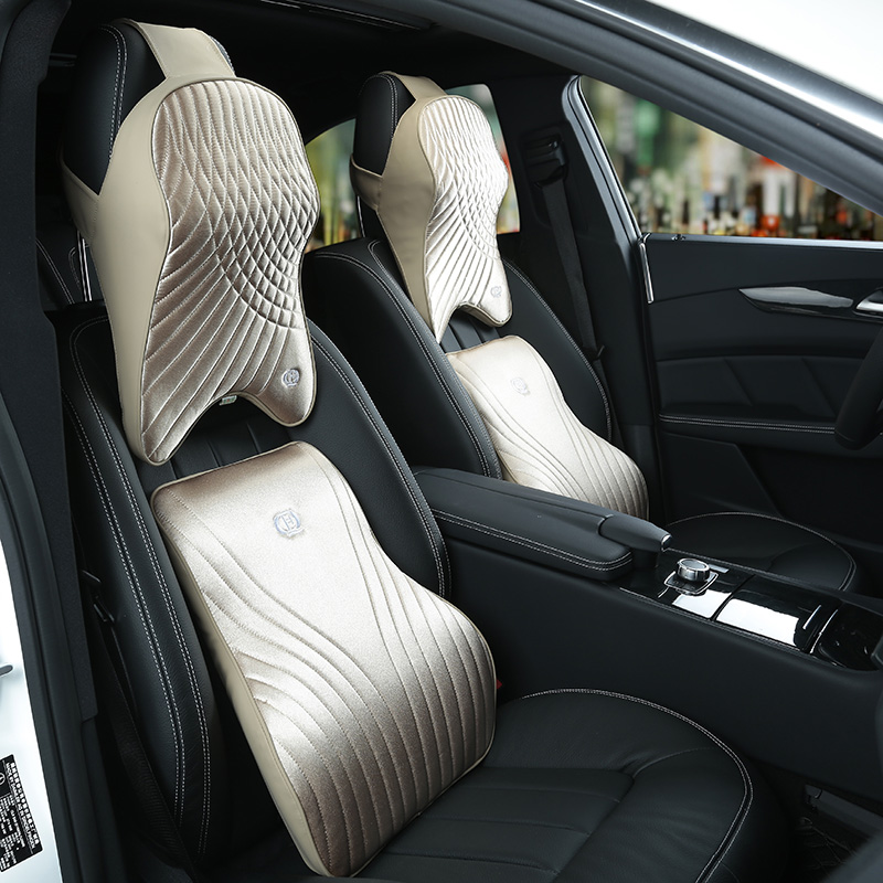 Traagschuim Auto Kussenset Pre - Memory Foam Car Neck Pillow Lumbar Support recensie en prijs