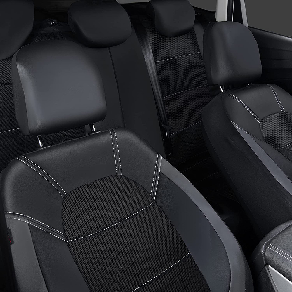 9-delig/set autostoelhoes auto - Leather Car Seat Covers Full Set Universal recensie en prijs