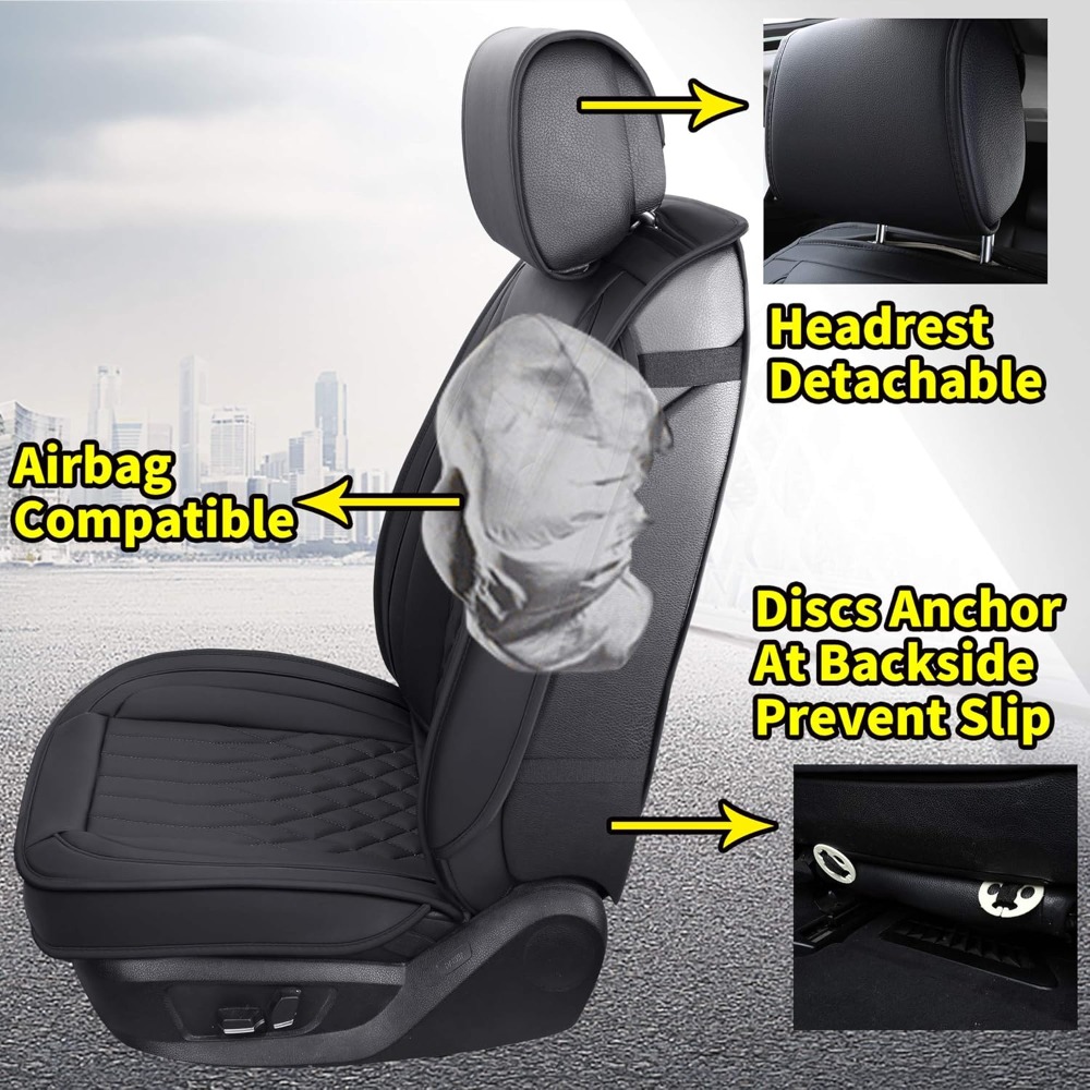 5-delige autostoelhoezen volle - Leather Car Seat Covers Full Set Universal recensie en prijs